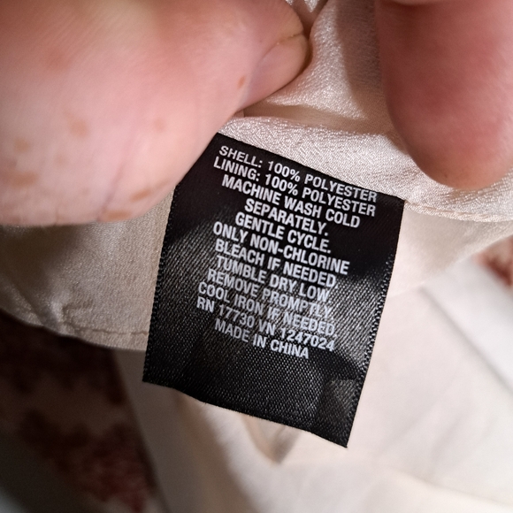 Mossimo Red and Beige Long Sleeved Maxi Dress Medium - Picture 4 of 6